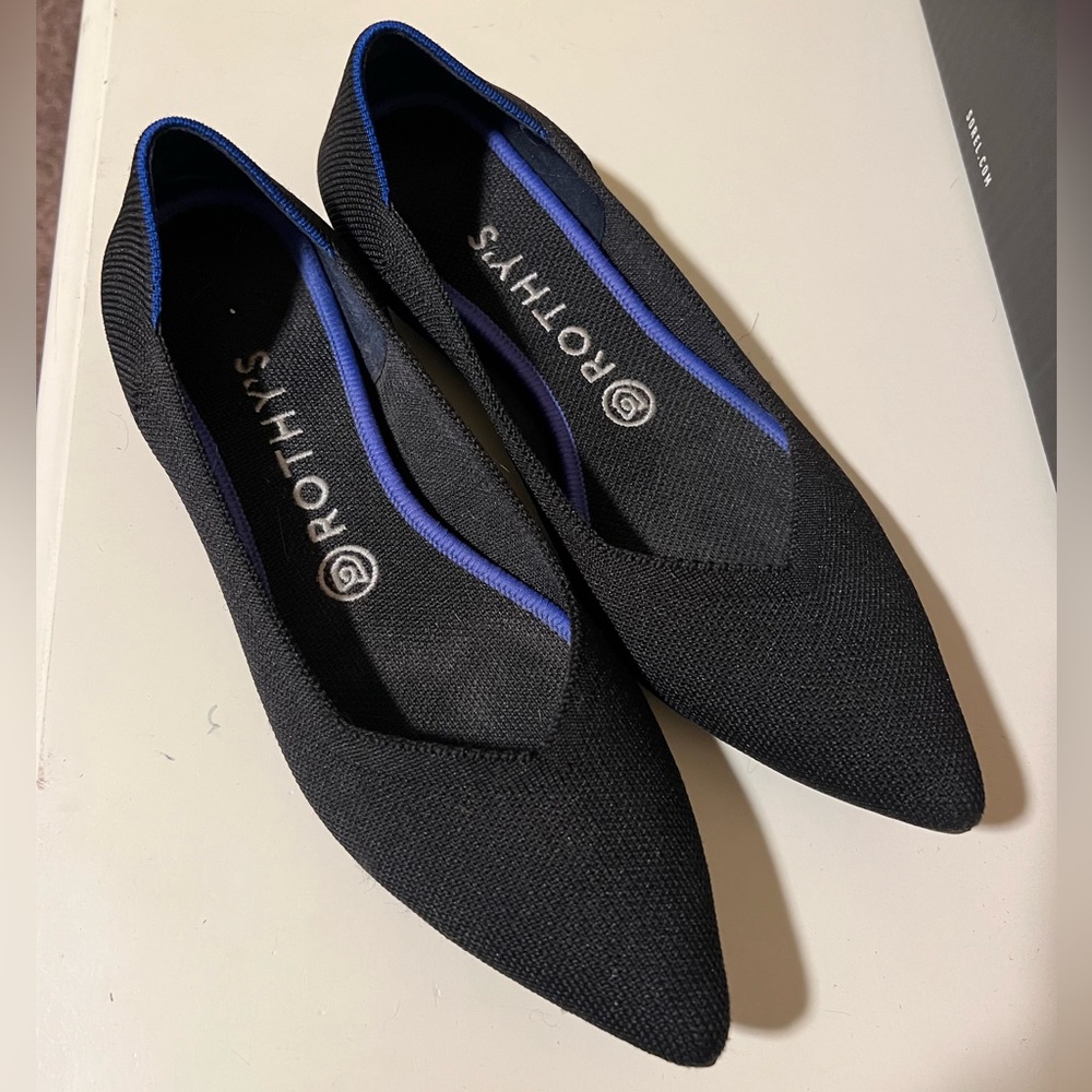 Rothy’s, size 9, barely worn. Great shoes, just too narrow for me. $65